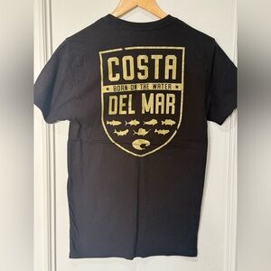 Costa Black and Gold Graphic Tee